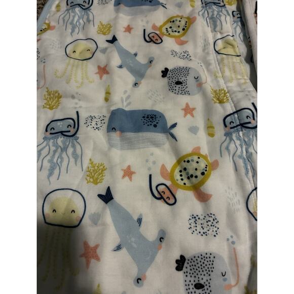 2 Tado Muslin Sleep Sack Large Up To 35” Cotton Sea Creatures & Party Animals - Picture 3 of 7